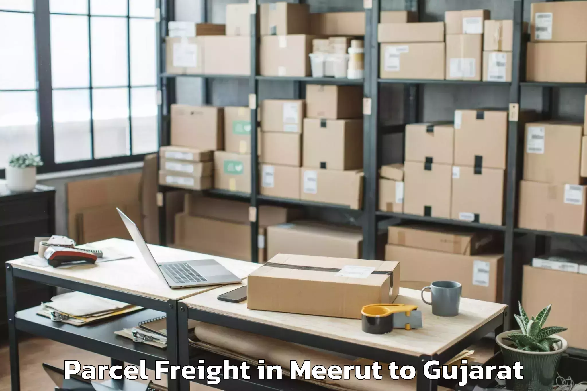 Quality Meerut to Devgadbaria Parcel Freight